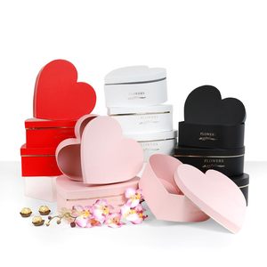 Boîte cadeau <span class=keywords><strong>de</strong></span> fleurs en forme <span class=keywords><strong>de</strong></span> cœur d'amour préservées pour la Saint-Valentin, anniversaire <span class=keywords><strong>de</strong></span> mariage, cadeau pour les fleurs et l'amour, boîte cadeau pour la fête des mères - Product Image 1
