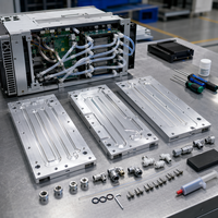 Kit de mise à niveau de plaque en aluminium à refroidissement par eau pour Antminer S21 Pro/L7/L9/S21/S19, ensemble de dissipateurs thermiques pour conversion hydro d'ordinateurs de minage ASIC