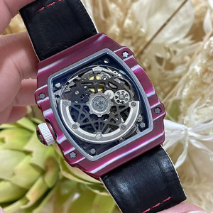 <span class=keywords><strong>Montre</strong></span> automatique de luxe pour homme, squelette en fibre de carbone TPT de haute qualité, 67-01, sport, affaires, mécanique - Product Image 5