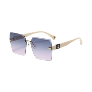 Gafas de Sol UV400 sin Marco, Color Caramelo, Multicolor, Lentes con Degradado de Sombra, Gafas de Sol de Lujo para Mujer, Venta al por Mayor - Product Image 6