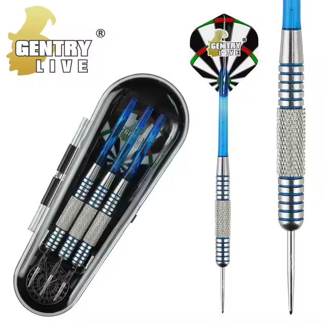 Gentry Live 21g Key Brass Steel Darts 3Pcs/Set for Beginner Training
