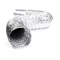 Conduit ca 4 pouces tuyau en aluminium 4 pouces feuille d'aluminium tuyau de conduit flexible évent tube de ventilation conduit de séchage pour la maison