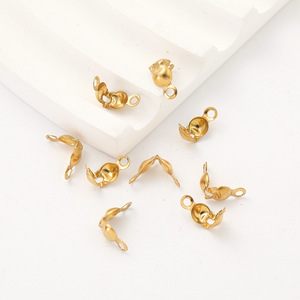 Boucle de bijoux en acier inoxydable, double couche, plaquée or, pour accessoires de chaîne de pendentif DIY - Product Image 4