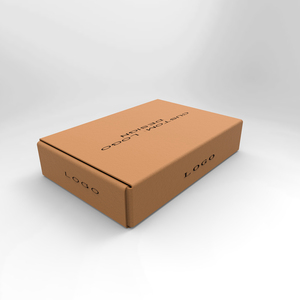 envío de cantidad mínima de pedido, caja de correo corrugado de cartón kraft ecológico con logotipo impreso personalizado - Product Image 4