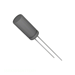 Condensador Original 35RX3056MT15X11 56 uF de Aluminio con Orificio Pasante, 56UF 20% 35V, Tipo TH Radial - Product Image 1