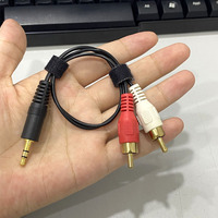 Cable Divisor en Y de Audio y Video de Alta Gama Banana, 2 a 2, para Auto, HDTV, Altavoces, Reproductor de DVD, Cine en Casa, Conectores Chapados en Oro, PVC
