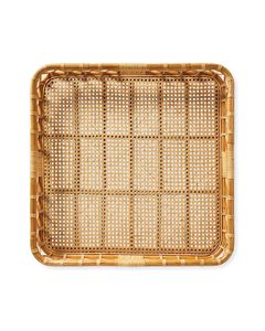 Bandeja de mimbre cuadrada para servir comida, bandeja Bohemia hecha a mano para exhibición de comida, accesorios de almacenamiento, venta al por mayor - Product Image 2