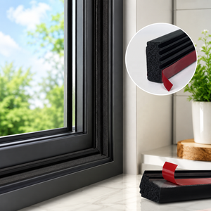 Bande d'étanchéité en mousse <span class=keywords><strong>de</strong></span> caoutchouc EPDM auto-adhésive, insonorisante, anti-vent et anti-poussière, pour fenêtres en verre et portes <span class=keywords><strong>de</strong></span> <span class=keywords><strong>garage</strong></span> - Product Image 3