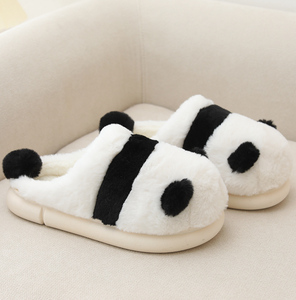 부드러운 단독 실내 슬리퍼 실내 슬리퍼 따뜻한 플러시 팬더 슬리퍼 - Product Image 5