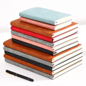 Good Quality Wholesale A5 A6 B5 Customized sublimation notepad PU waterproof soft nubuck leather journal diary notebooks