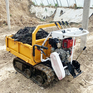 Transportador de Orugas con Volquete Hidráulico, Aprobado por la CE, Cubeta de 1.2*1.1*40cm, Motor Diésel, Ideal para Logística Todoterreno - Product Image 3