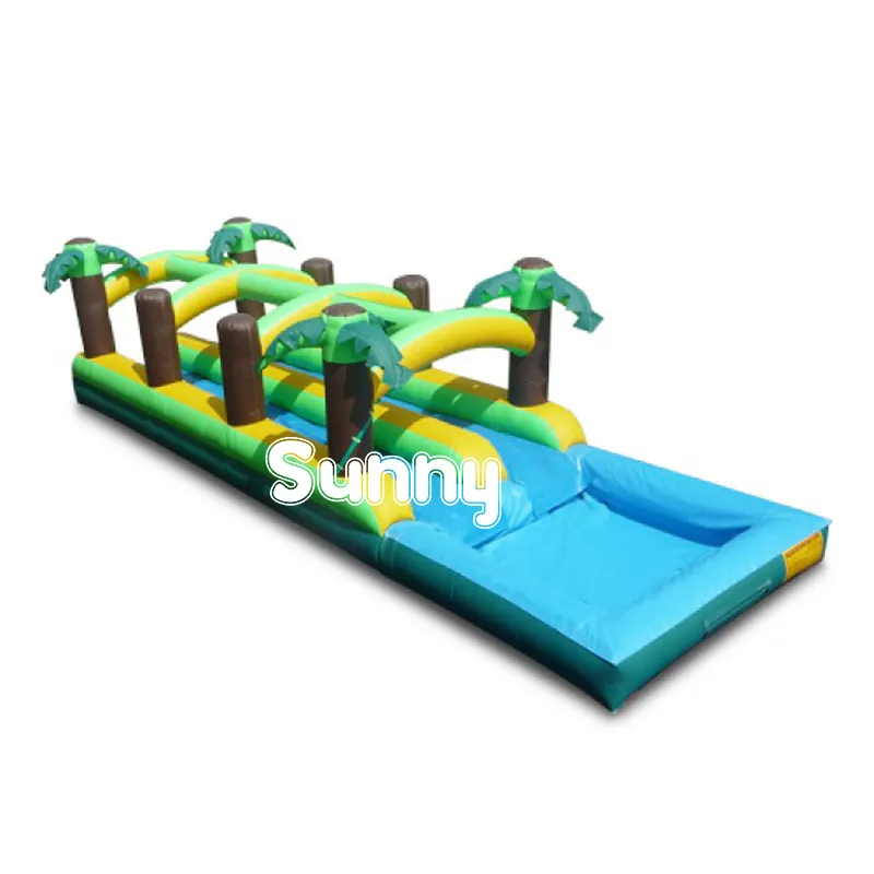 Diversão Jogos Aquáticos Commercial Grade Slip and Slide Double Lane Slip and Slide para Crianças e Adultos 1 Piece Trade Assurance Sunny