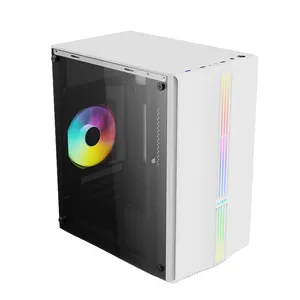 Soeyi benutzer definierte einzigartige Design PC-Fall coole Computer-Chassis-Schalen mit RGB-Streifen Beleuchtung