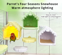 Vendre une nichoir en plastique pour perroquets, nichoir suspendu pour oiseaux, nichoir pour perroquets avec perchoir, abri pour oiseaux pour perroquets