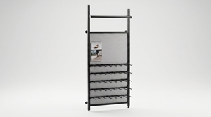 Estante de exhibición ajustable y personalizable para supermercados y tiendas minoristas, modelo W2-4, fabricado en Vietnam, OEM, varios, 4 niveles - Product Image 5