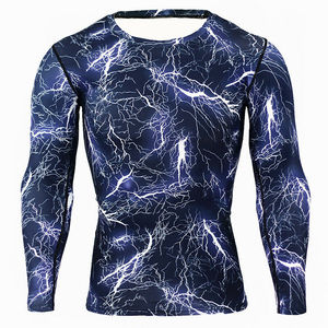 Vêtements de compression pour hommes 2026 à manches longues en Spandex/Polyester TISSU INNOSOULANT imperméable et respirant - Product Image 1