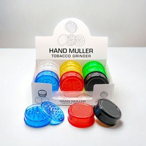 Broyeur à herbes manuel moderne, petit et portable, 60 mm, 3 couches, en plastique, avec logo personnalisé pour le tabac et les épices, vente en gros à bas prix - Product Image 2