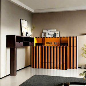 लक्जरी डिजाइन एक्सपेंडेबल फोल्डेबल ठोस लकड़ी आधुनिक बार वाइन कैबिनेट लिविंग रूम के लिए - Product Image 4