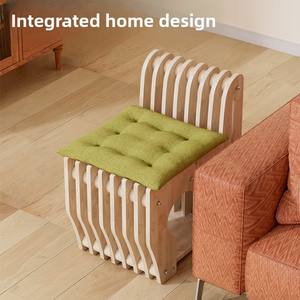 Silla de madera integrada multiuso para mascotas, marco de escalada, plataforma de salto de una pieza que ahorra espacio, Cama de Gato Dropshipping - Product Image 4