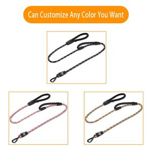 Cuerda trenzada de nailon duradero de entrenamiento Premium con logotipo personalizado, cuerda reflectante de plomo para perros, correa para mascotas para perros grandes con dos asas dobles - Product Image 5