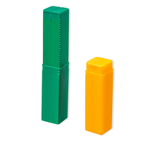 Tube télescopique carré en plastique transparent pour l'emballage d'outils de fraisage CNC, boîte d'emballage en plastique pour forets