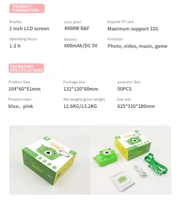 Factory Direct Supply Hot Selling High-quality Educational Fun Cartoon High-definition Camera Screen Cameras Safe Durable Build - Product Image 5