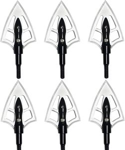 Punte per Frecce da <span class=keywords><strong>Caccia</strong></span> Arrowhead 125 Grani, Nere, in Acciaio Inox 7075+, TT0001 Cina, per Frecce da Arco Outdoor - Product Image 5