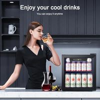 Mini-réfrigérateur à boissons 52L avec logo personnalisé, livraison mondiale, pour promotion de bar