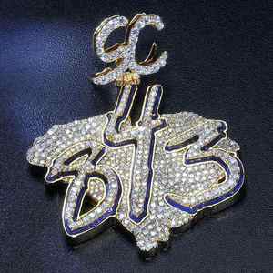 Mens Custom 925 Sterling Silver Vintage Cross Shape Iced <b>Chain</b> Pendant Moissanite Personalized <b>Name</b> Silver Plated Jewelry - Product Image 5