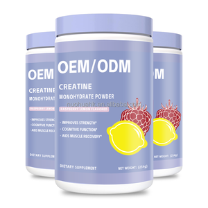Creatina Monohidrato en Polvo OEM ODM, Sabor Frambuesa y Limón, Natural, 254g, Suplemento Dietético para Adultos, Suplemento para Fitness, 5g-10g por Porción - Product Image 1