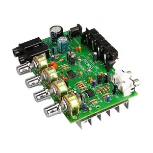 TDA8944 papan Amplifier Audio Stereo Digital, penguat mikrofon DC 12V 2X40W dengan Speaker kontrol nada untuk teater Rumah