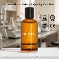 MONKAT 200 pièces Parfum Oud style Moyen-Orient 100ml OEM Logo personnalisé Épicé Chaud Longue tenue Fragrance moderne personnalisée pour homme