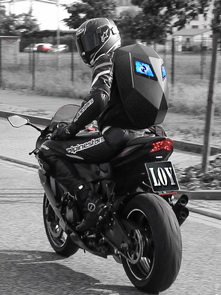 Mochila Iron Racing Mochila Led Para Ciclistas Mochila De