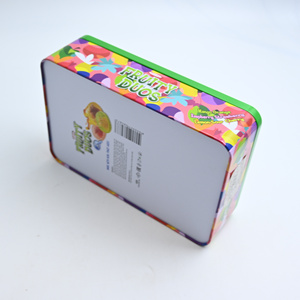 Custom Printed Rounded Rectangle Recyclable Food Grade Tinplate Box <b>Storage</b> <b>Tin</b> for Fruit Candy Sweets Gift Packaging - Product Image 5