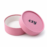 Boîte cylindrique en papier pour gâteau rond personnalisée, logo en feuille d'or, emballage pour pâtisserie, boîte cadeau pour cheesecake, emballage pour dessert