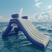 Kapal Pesiar Mobile Terbaru Seluncuran Air Tiup Yacht Seluncuran Laut Hiburan Kolam Renang Luar Ruangan Harga Seluncuran Air