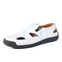 Sandales d'été ajustables antidérapantes pour hommes à bout fermé avec fermeture éclair, collection 2026, vente en gros, pour l'extérieur