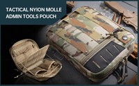 Pochette d'extérieur en nylon 500D pour accessoires de chasse, sacoche EDC Molle pour outils, sacoche tactique pour gilet