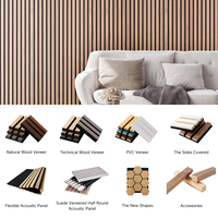 Paneles Acústicos de Madera con Chapa de Madera Técnica Moderna HAORAN, con Aislamiento Acústico Ecológico para Decoración de Hogar y Oficina