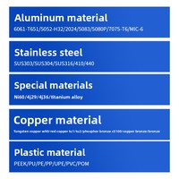 Pièces en alliage cuivre-aluminium usinées CNC de précision et composants mécaniques non standard avec bases à ventouses
