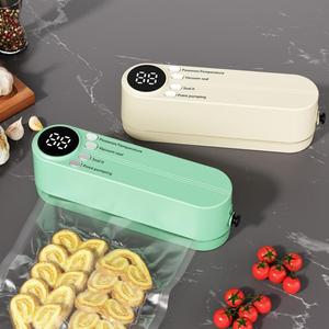 0728 3-in-1 Dry and Moist Multifunction <b>Portable</b> Mini Automatic <b>Vacuum</b> Sealer Food Machine for Kitchen - Product Image 4