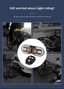 Luces Traseras de Señalización para Bicicleta, Luces Recargables Inalámbricas, Indicadores LED Traseros para Scooter - Product Image 3