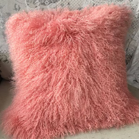 Nouveaux coussins et housses douces, chaudes et confortables en peau de mouton tibétain