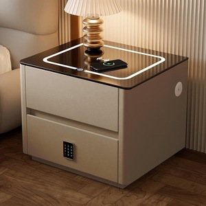Silent Running Smart Bedside Table Mute Drawer <strong>Slide</strong> Wireless Charging LED Soft Light No Noise Bedroom Household Nightstand - Product Image 2
