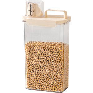 Food <b>Storage</b> <b>Jar</b> Rectangle Clip-on Lid 1100ml 1800ml 2300ml Airtight <b>For</b> Grains Tea <b>Kitchen</b> Use - Product Image 5