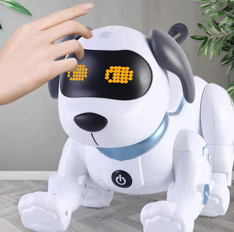 Игрушки KY, подставка для рук, пуш-ап, пение, танцы, перезаряжаемая электронная трюковая собака-робот для детей