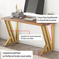 Base de table moderne en forme de V croix salle à manger grand piédestal bureau salle à manger métal fonte acier or restaurant pieds de meubles