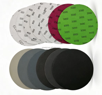Disques de ponçage à sec et humide de 6 pouces à grains assortis, auto-agrippants, étanches, en carbure de silicium, pour peinture automobile et polissage