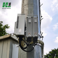 Boîtier utilitaire extérieur intelligent pour poteau urbain, 5000W, design mince et simplifié, isolation thermique, conception antivol, système de ventilation latérale