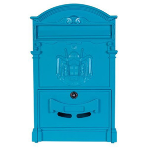 Boîte <span class=keywords><strong>aux</strong></span> <span class=keywords><strong>lettres</strong></span> personnalisée rouge avec serrure, design Royal Mail, boîte <span class=keywords><strong>aux</strong></span> <span class=keywords><strong>lettres</strong></span> murale en fonte - Product Image 4